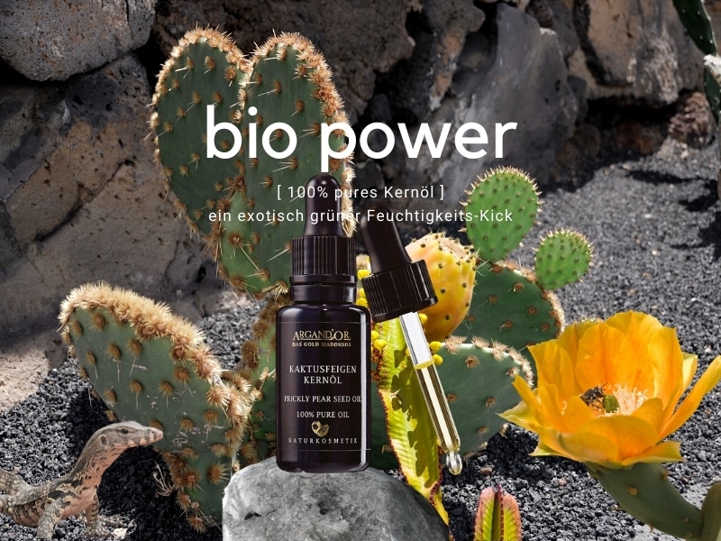 © ARGAND'OR Cosmetic Kaktusfeigenkernöl - natürlicher nativer Hydro-Booster aus Marokko