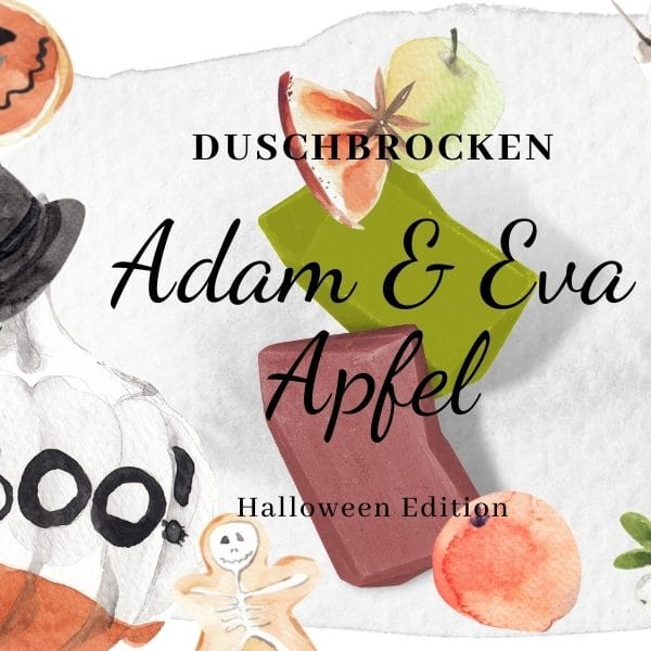© DUSCHBROCKEN Halloween Edition Adam & Eva Apfel