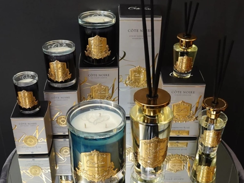 © Côte Noire Parfum de Maison CHAMPAGNE ROSE Collection