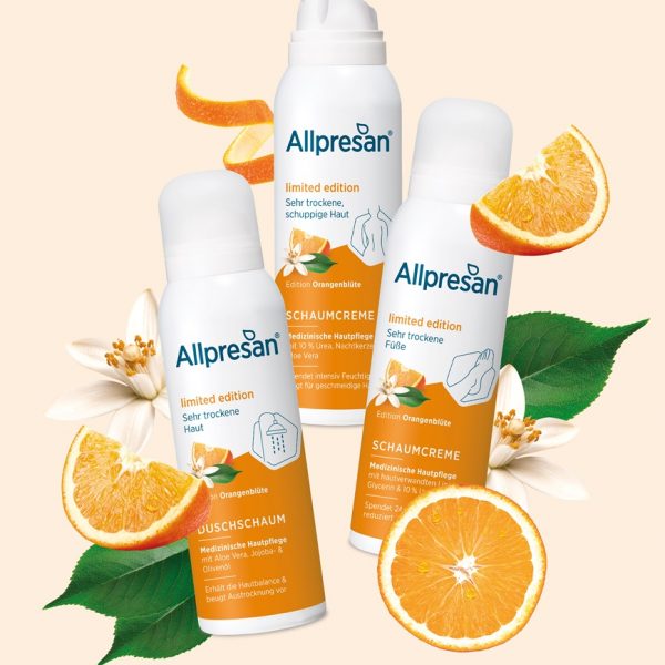 © Allpresan Limited Edition Pflegeschaum-Trio Orangenblüte