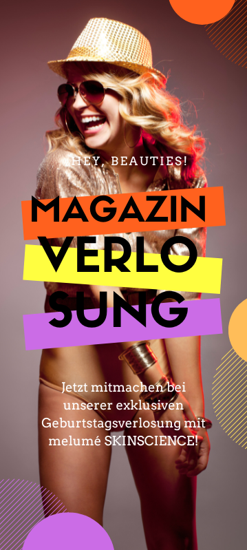 Banner Geburtstagsverlosung melumé SKINSCIENCE